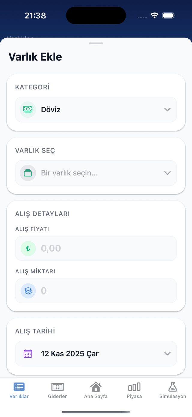 Sahip Olduklarınızı ve Harcadıklarınızı Ekleyin - Adım 2